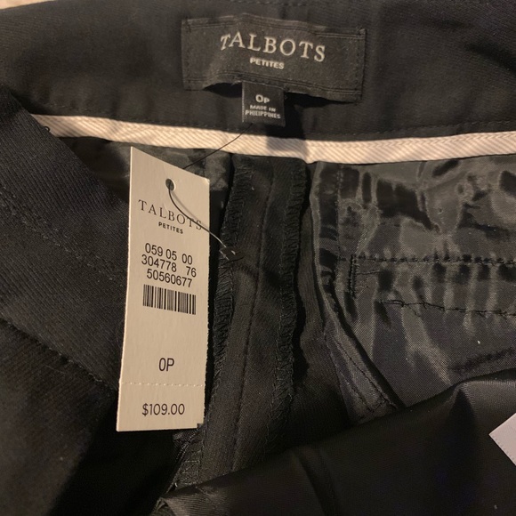 Talbots black slacks NWT - Picture 2 of 3